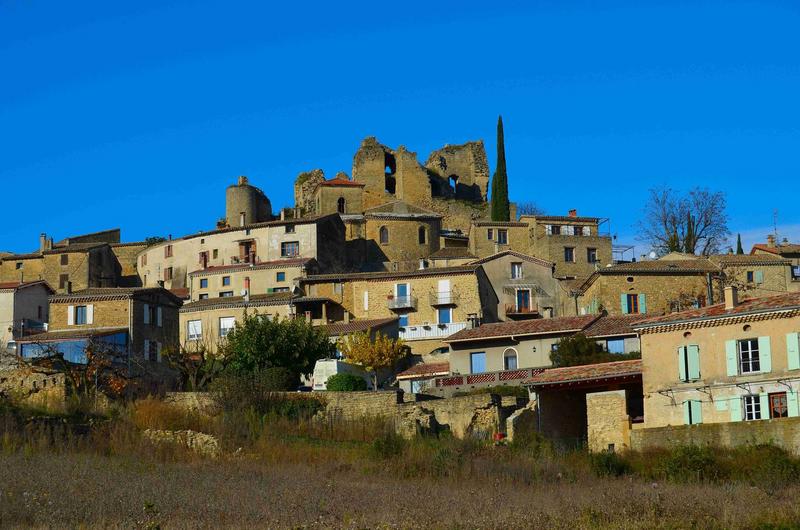 vue générale des ruines du château