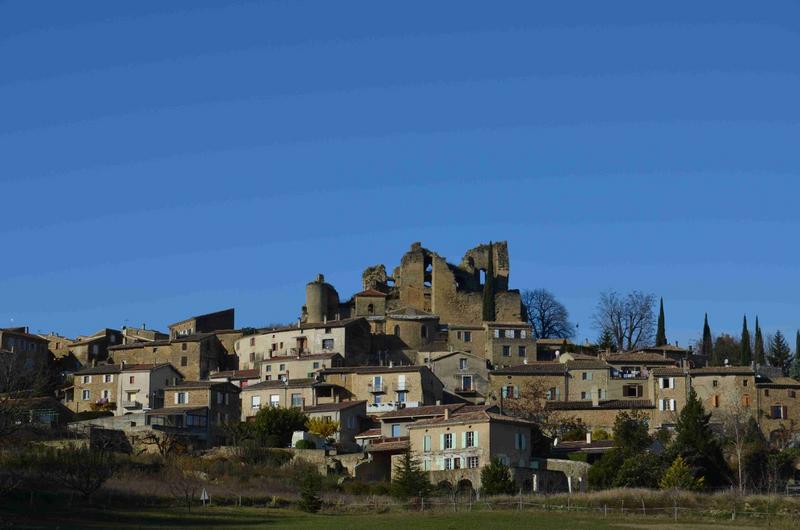 vue générale des ruines du château