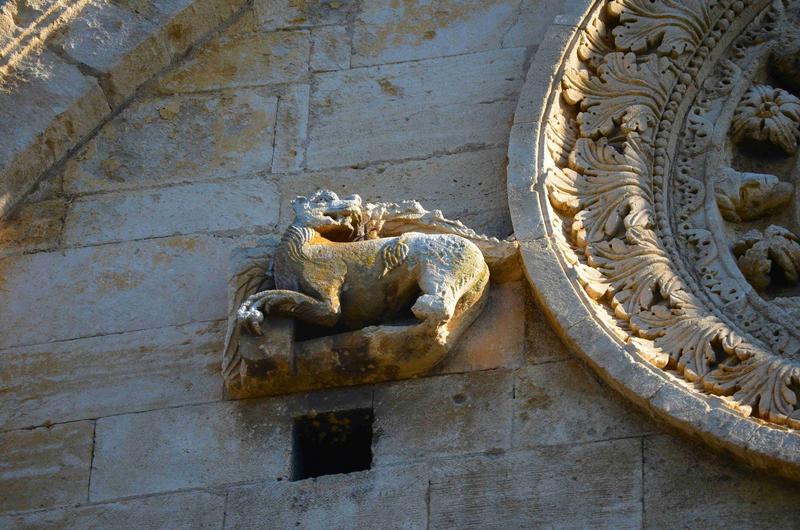 façade occidentale, détail : lion de saint Marc