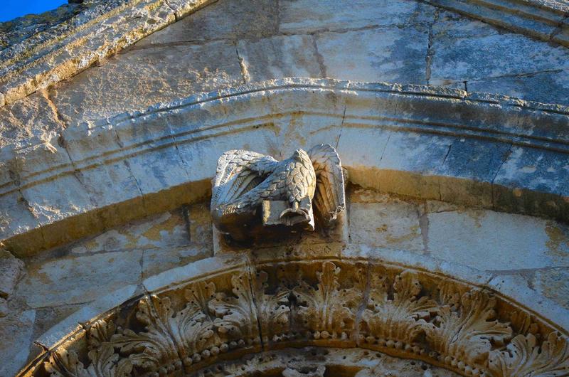 façade occidentale, détail : aigle de saint Jean