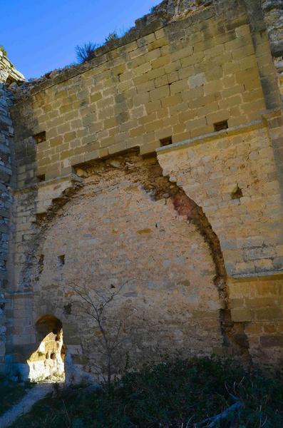 nef de l'église, mur Sud, vue partielle