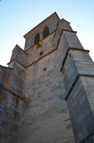 vue partielle du clocher, façade Nord