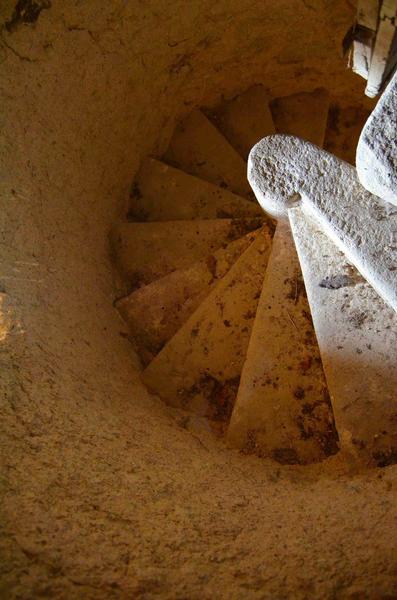 vue partielle de l'escalier d'accès au clocher