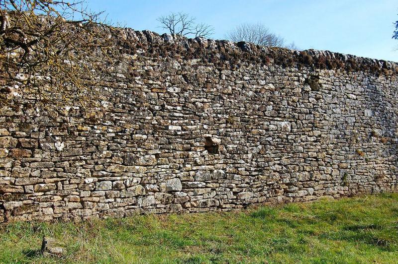 mur de clôture, jardin sud, vue partielle