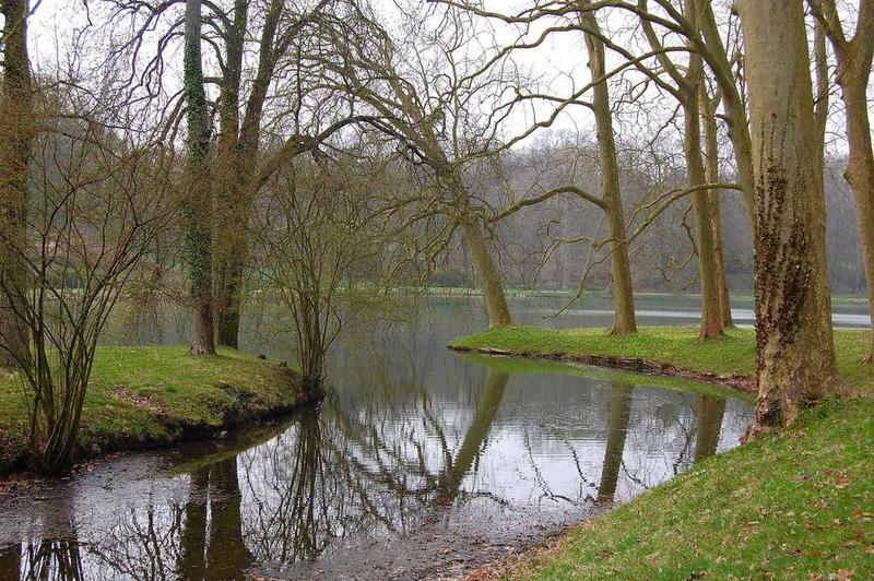 plan d'eau du parc, vue partielle