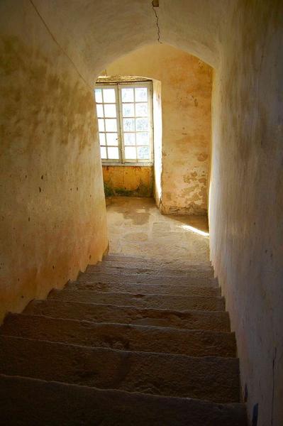 escalier, aile sud, vue partielle