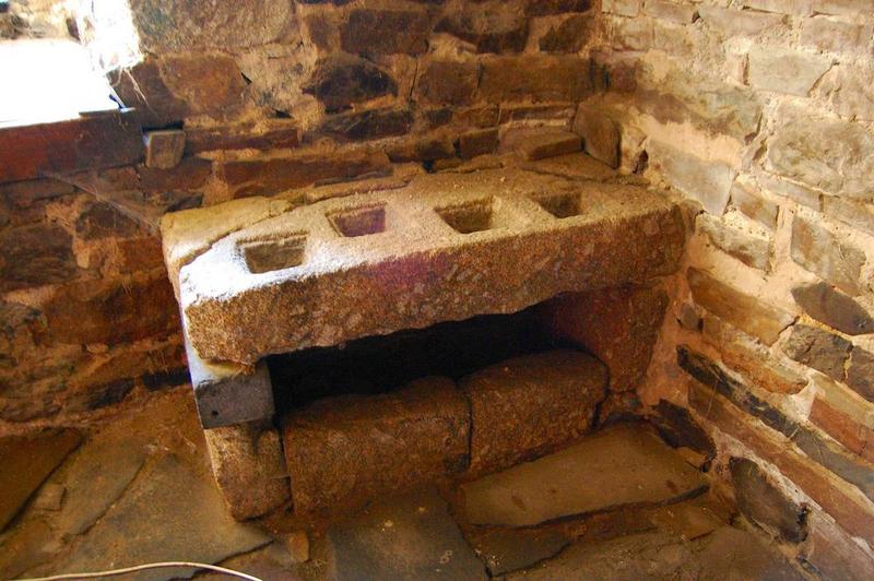 potager, vue générale, ancienne cuisine, aile est, rez-de-chaussée