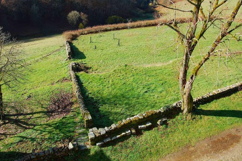 murs de clôture du jardin, terrasse, vue générale