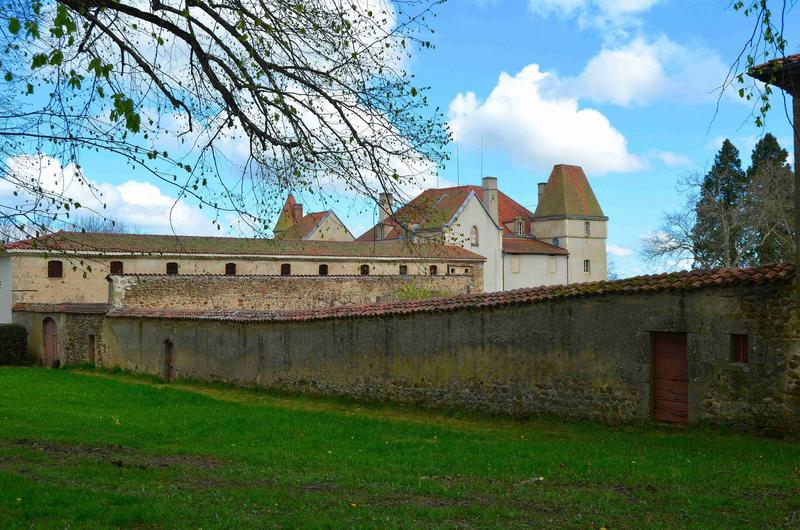 murs de clôture sud-ouest, vue générale