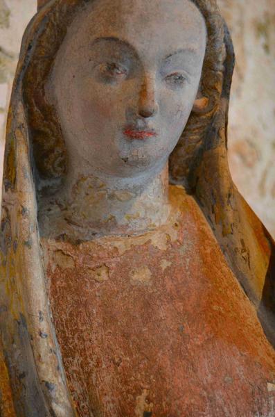 statue (statuette) : Vierge de l'immaculée conception, détail du visage de la Vierge - © Ministère de la Culture (France), Médiathèque du patrimoine et de la photographie, diffusion GrandPalaisRmn Photo