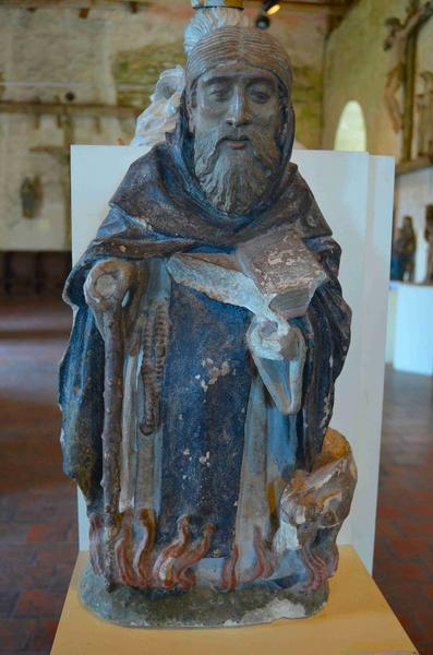 statue (statuette) : Saint Antoine ermite, vue générale