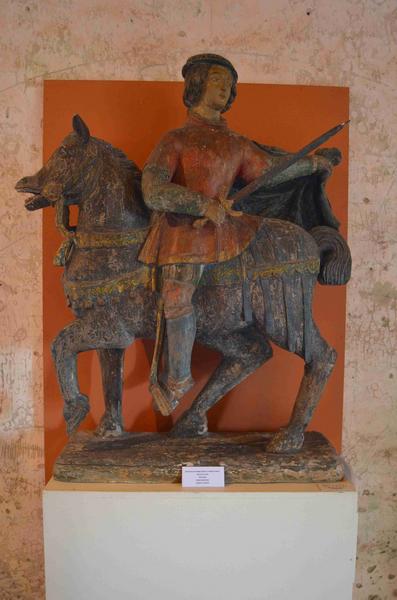 groupe sculpté : Charité de saint Martin, vue générale