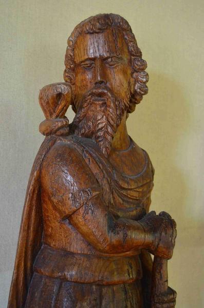 statue : saint Paul, vue partielle