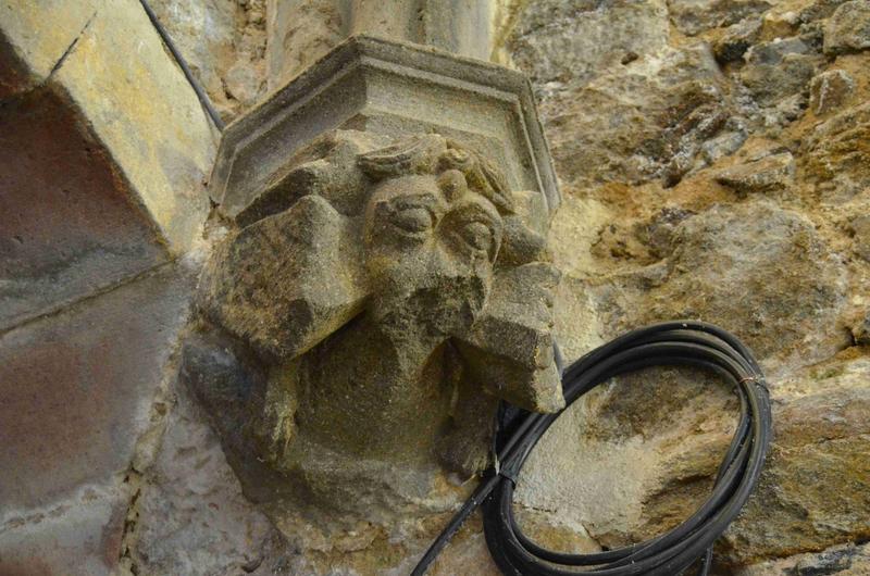 salle carrée, culot sculpté : animal fantastique