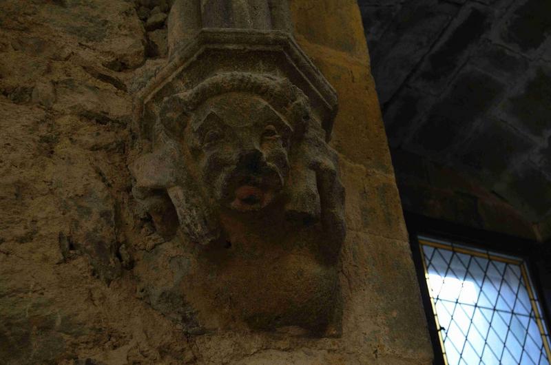 salle carrée, culot sculpté : animal fantastique