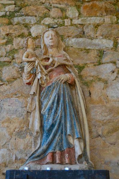 statue : Vierge à l'enfant, vue générale