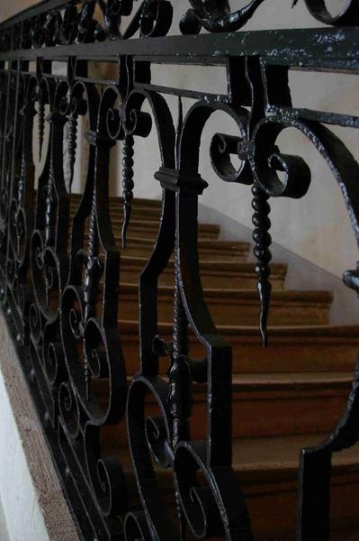 détail de la rampe de l'escalier