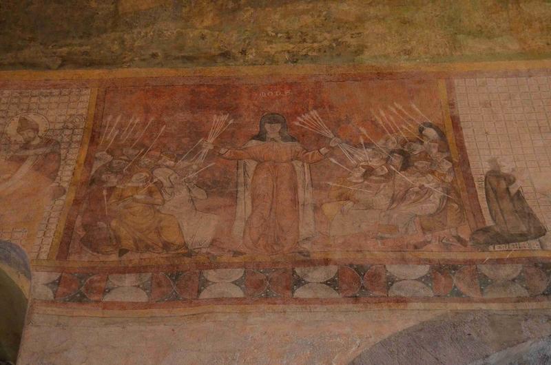 peinture monumentale de la nef : la mort noire (la), vue générale