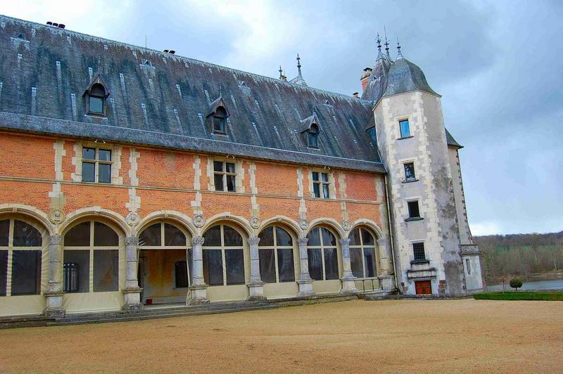 aile sud, façade ouest, vue partielle