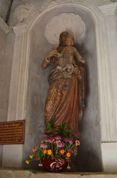 statue : Vierge à l'enfant dite Notre-Dame de Montaigu, vue générale