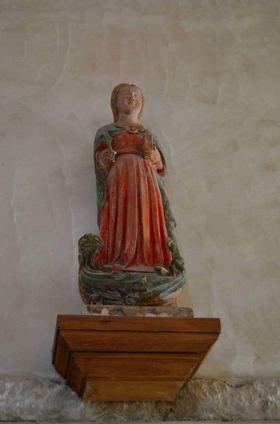 statuette : Sainte Marguerite (?), vue générale