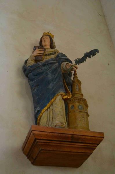 statue : Sainte Barbe, vue générale