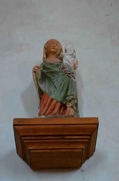 statuette : Sainte Anne portant la Vierge enfant, vue générale