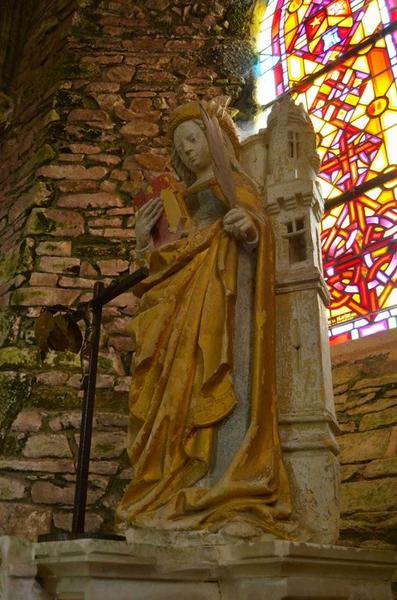 statue : Sainte Barbe, vue générale