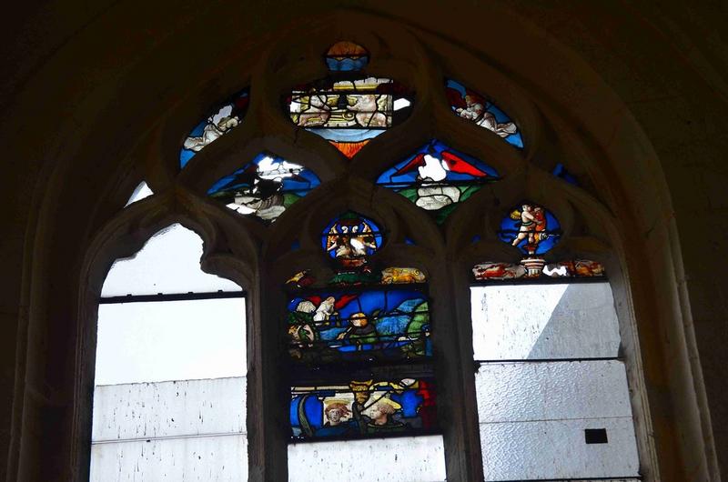verrière (fragments), bas-côté nord, baie est, vue générale