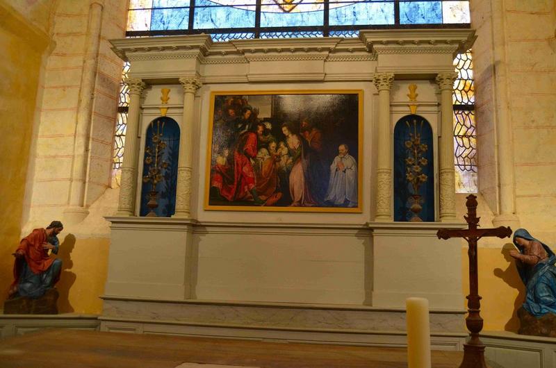 retable du maître-autel, tableau : Adoration des mages (l'), vue générale - © Ministère de la Culture (France), Médiathèque du patrimoine et de la photographie, diffusion RMN-GP