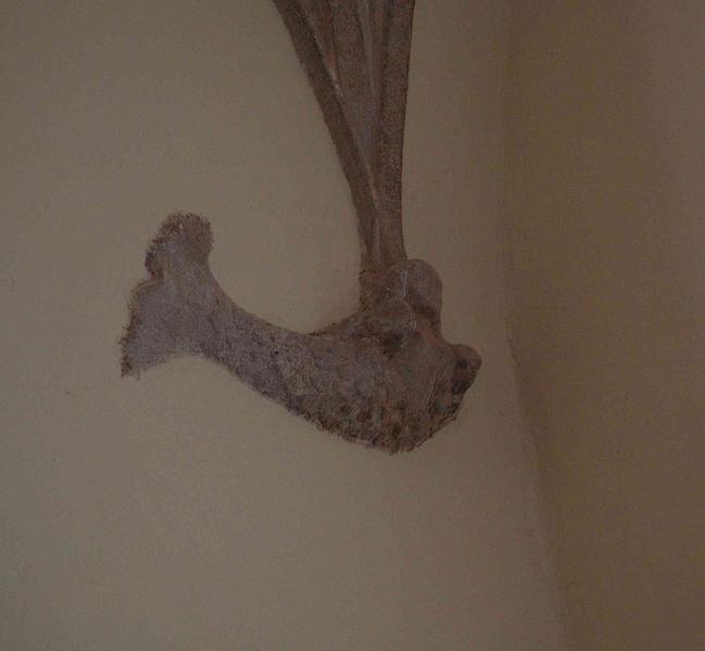 Chapelle sud, détail d'un culot sculpté