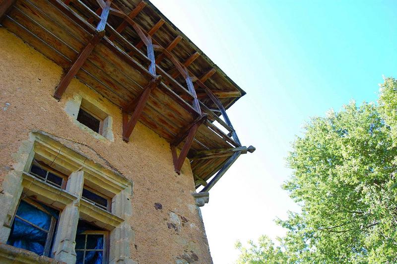 bâtiment du belvédère, façade est, vue partielle