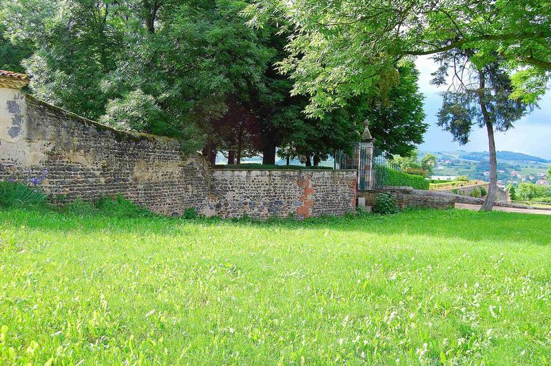 mur de clôture est, vue générale