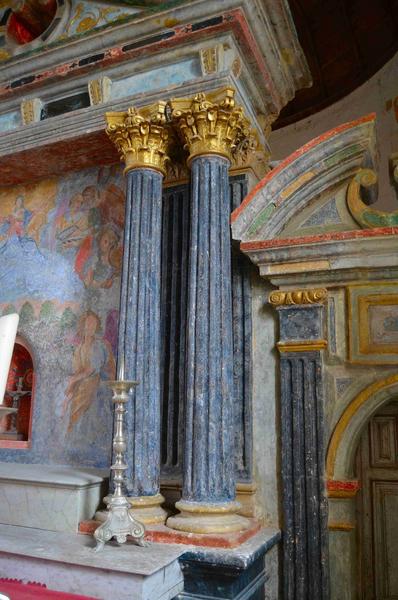 retable du maître-autel, vue partielle
