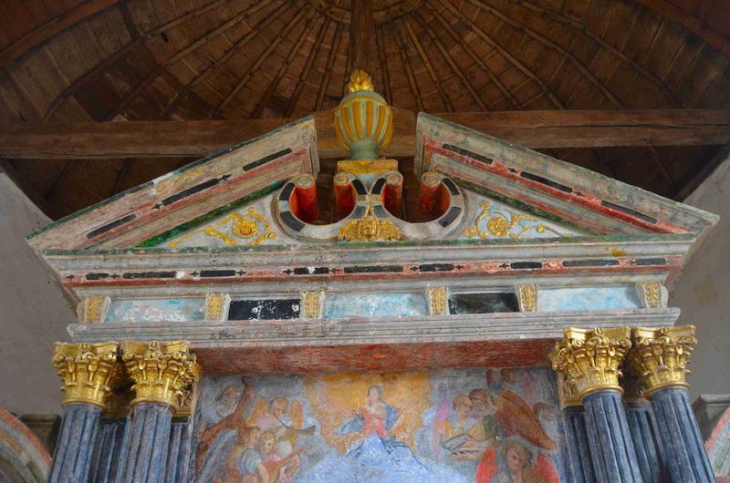 retable du maître-autel, vue partielle