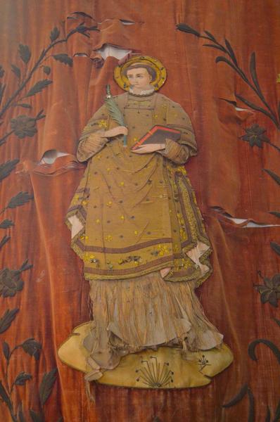 Bannière de procession, vue partielle