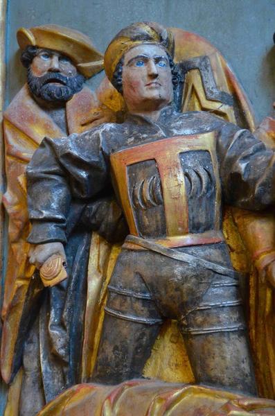 demi-relief : décollation de saint Jean-Baptiste (la), détail