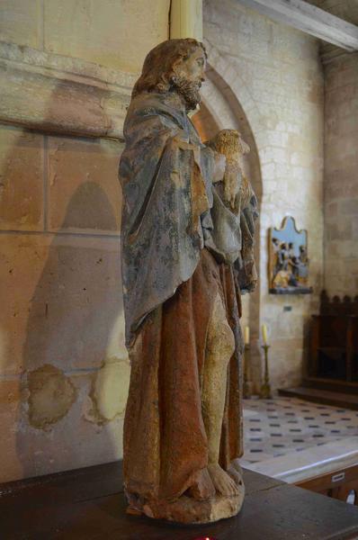 statue (grandeur nature) : saint Jean-Baptiste, vue générale