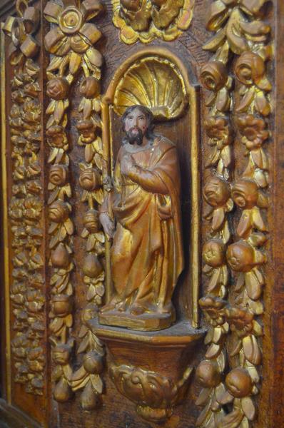 tabernacle du maître-autel, détail, statuette : saint Jean-Baptiste