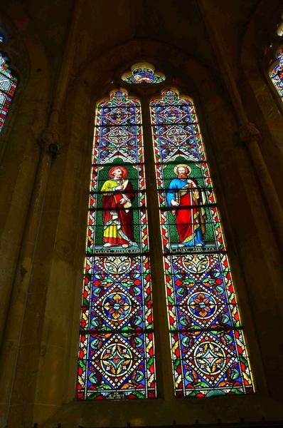 verrière : saint Pierre et saint Paul, vue générale