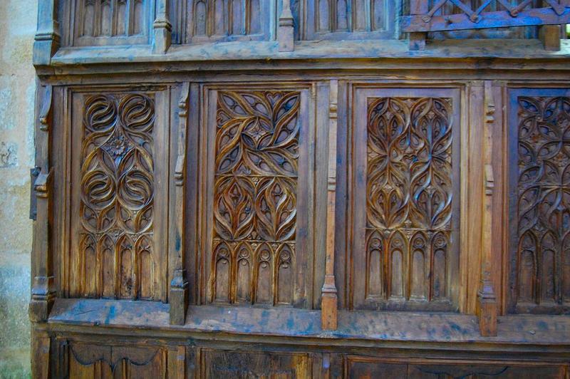 lambris de revêtement, dit armoire à reliques ou buffet de saint Geoffroy, détail