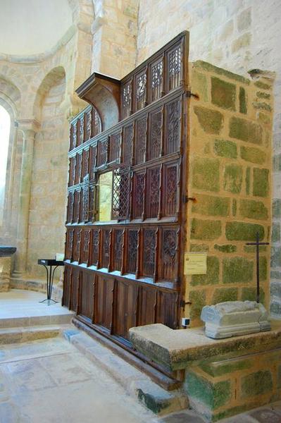 lambris de revêtement, dit armoire à reliques ou buffet de saint Geoffroy, vue générale