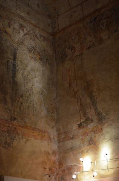 chapelle, peintures monumentales, vue partielle