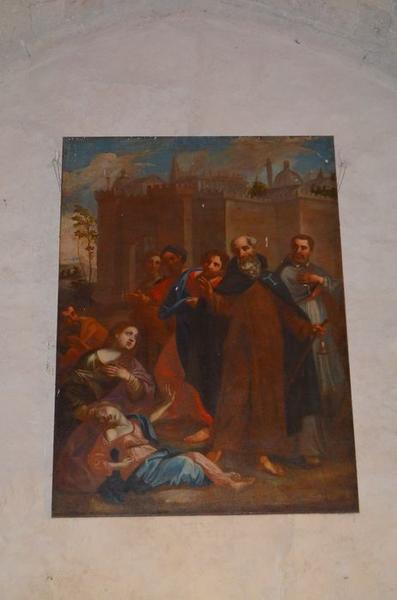 Tableau : saint Antoine guérissant une possédée