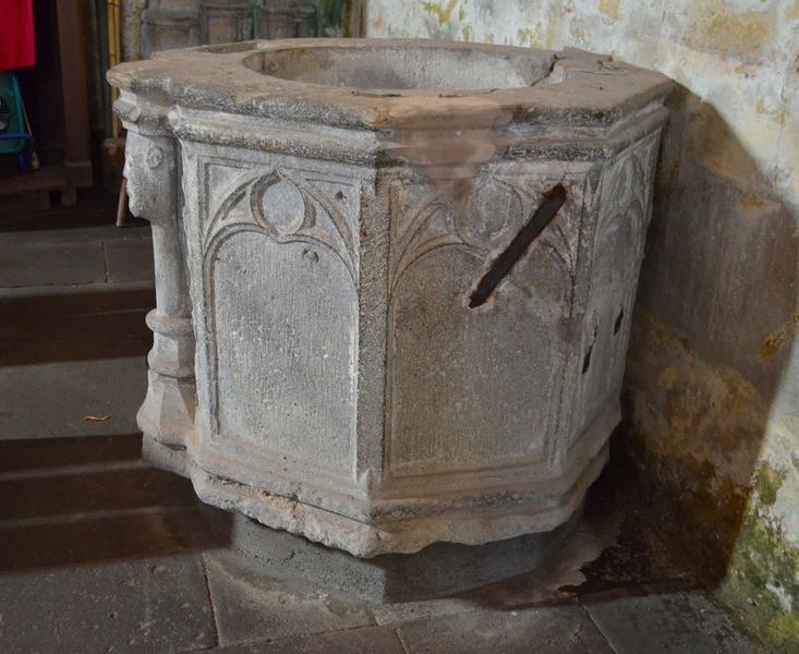 fonts baptismaux (cuve baptismale), vue générale