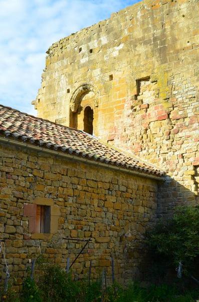 mur extérieur sud de l'église, vue partielle