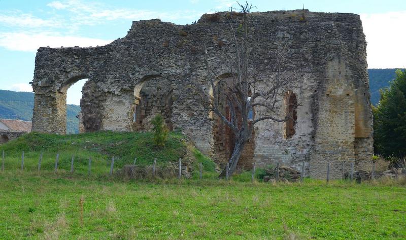 mur extérieur nord de l'église, vue générale