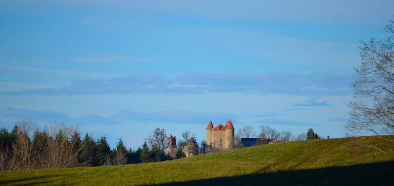 Vue générale du château dans son environnement