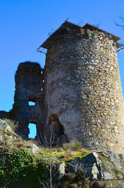 donjon, vue générale, élévation nord-ouest