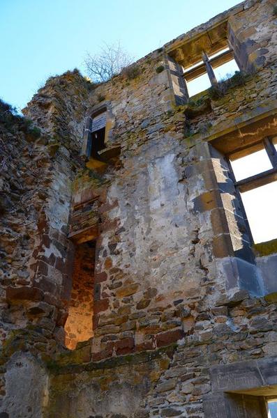 élévation nord depuis l'intérieur des ruines